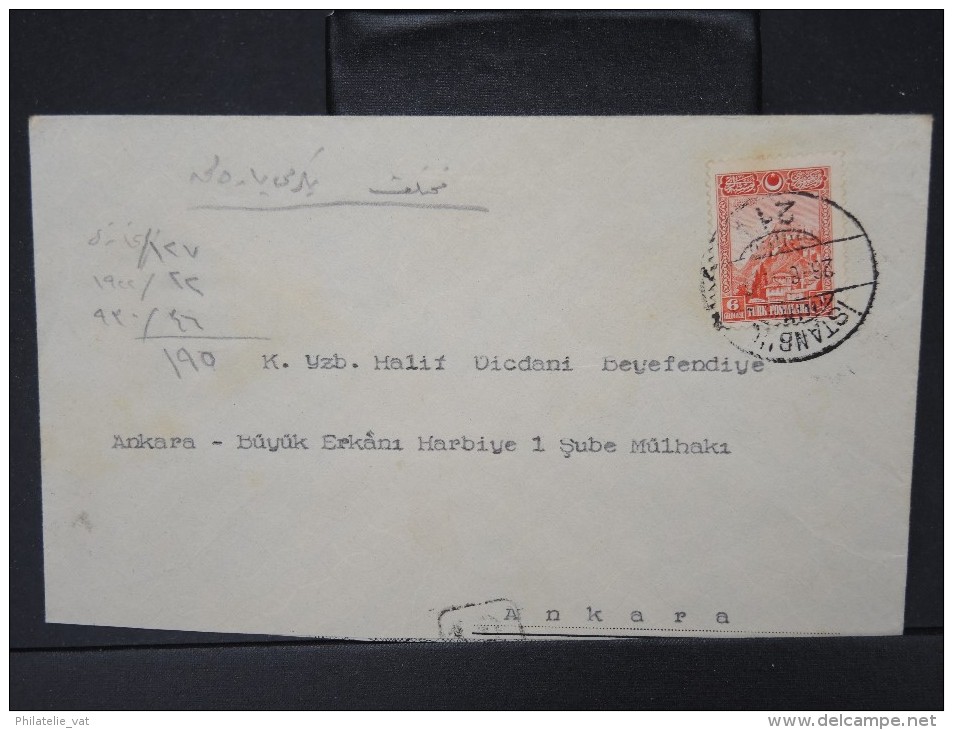 TURQUIE - Lettre Période 1930/1937 - Détaillons Collection - A étudier- Lot N° 6348 - Brieven En Documenten