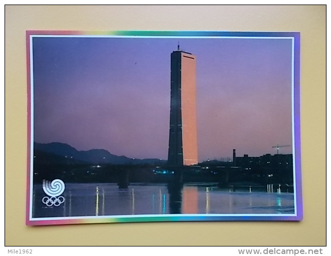 SOUTH KOREA, SEOUL, GAMES OF THE XXIV OLYMPIAD SEOUL 1988, 63 BUILDING AGLOW - Corea Del Sud