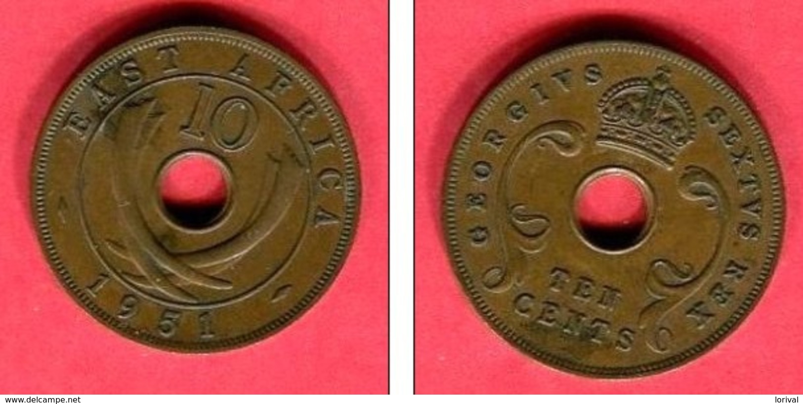 10 CENT    (km 34)  1951   TTB  5 - Colonie Britannique