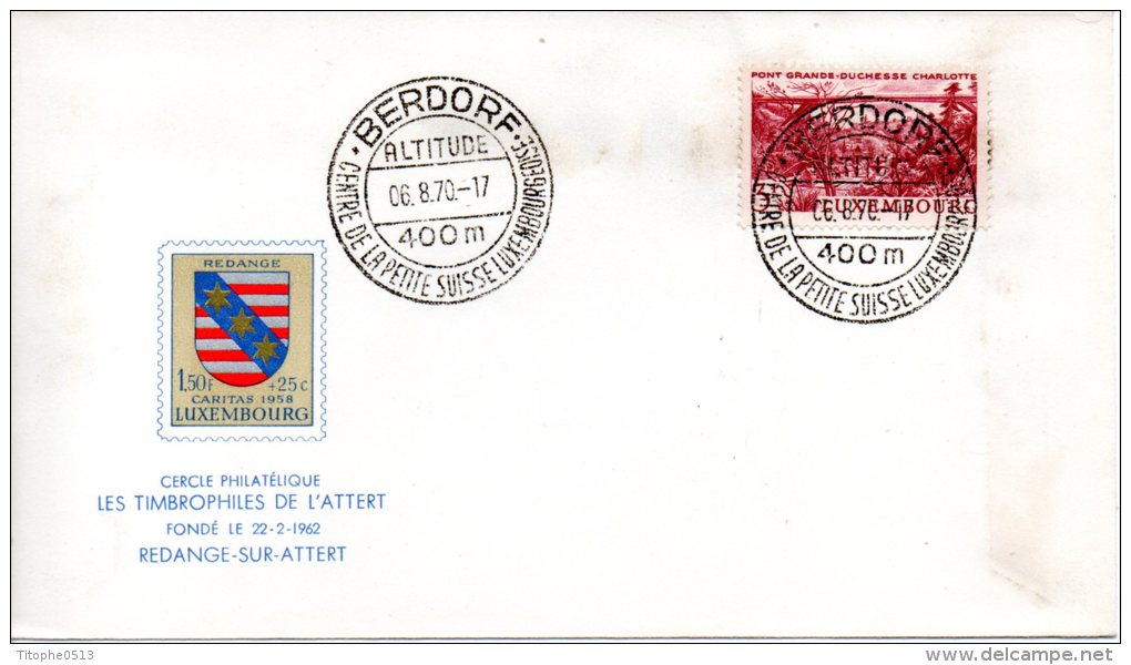 LUXEMBOURG. Enveloppe Commémorative De 1970. Berdorf. - Frankeermachines (EMA)