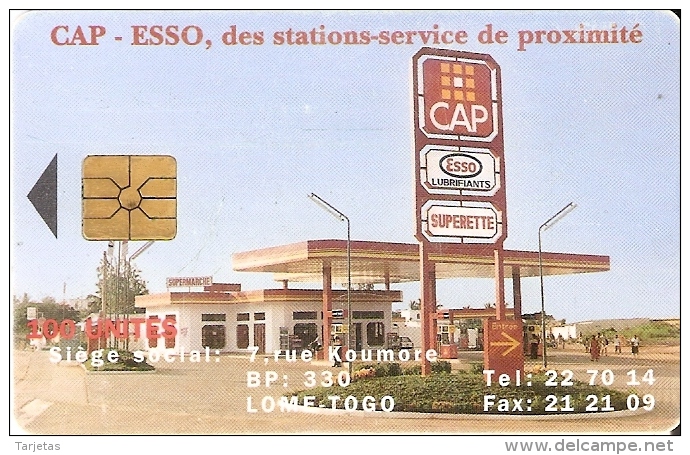 TARJETA DE TOGO DE 100 UNITES DE CAP - ESSO GASOLINERA - Togo