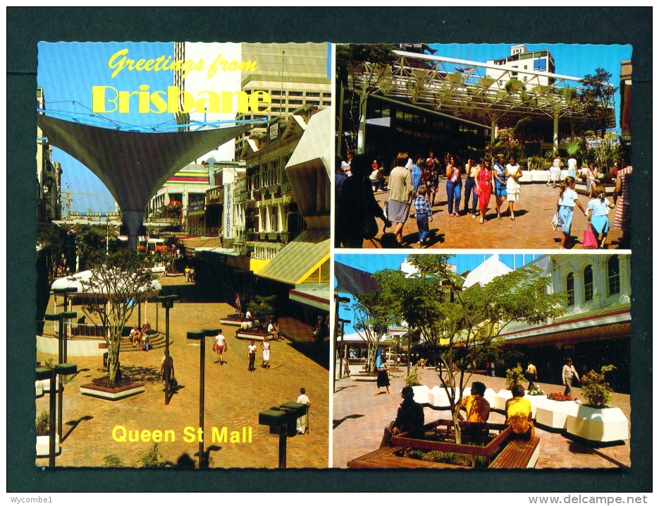 AUSTRALIA  -  Brisbane  Queen Street Mall  Multi View  Unused Postcard As Scan - Brisbane