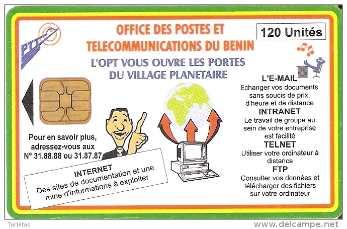 TARJETA DE BENIN DE INTERNET 120 UNITES - Benin