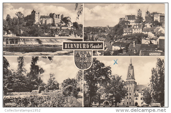 19210- BERNBURG SAALE- CASTLE, PANORAMA, PARK, HOSPITAL - Bernburg (Saale)