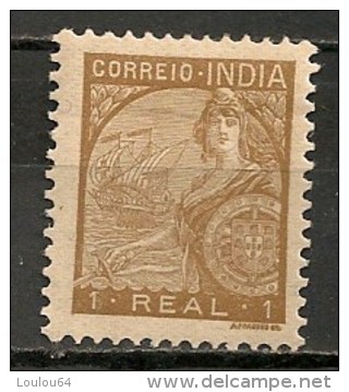 Timbres - Portugal - Inde Portugaise - 1934 - 1 Real - - Inde Portugaise