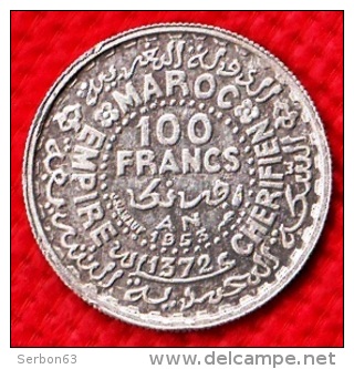 1 PIECE MAROC MAROCCO 100 FRANCS EMPIRE CHERIFIEN AN 1953-1372 (N°3) - Marokko