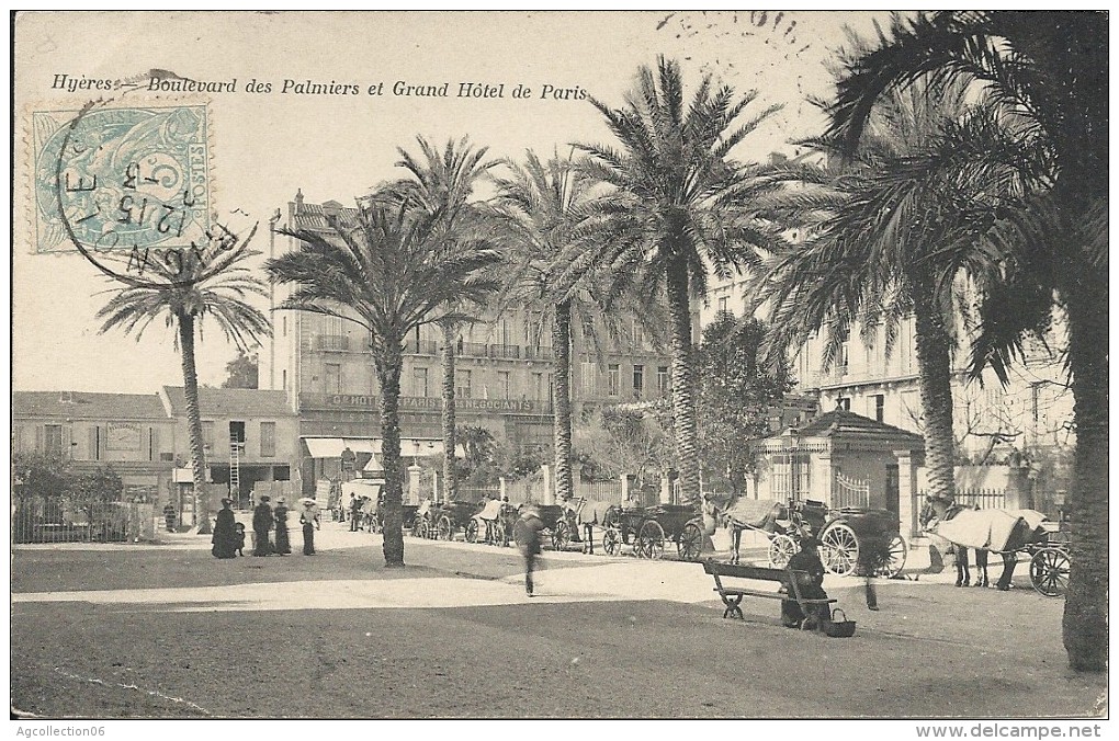 BOULEVARD DES PALMIERS ET GRAND HOTEL DE PARIS - Hyeres