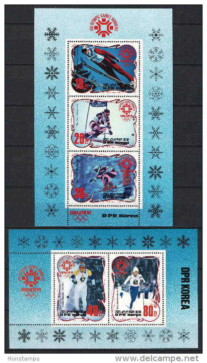 DPR Korea 1984. Olimpic Games, Los Angeles Sheet Pair MNH (**) - Sommer 1932: Los Angeles