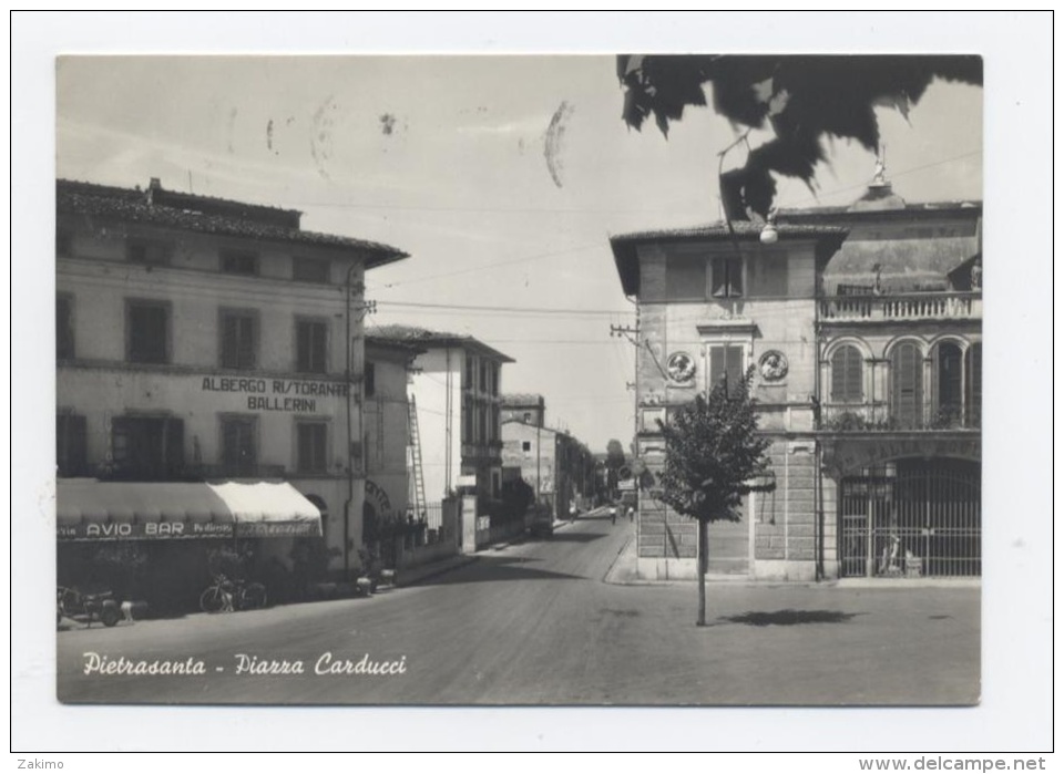 ITALIE : PIETRASANTA--PIAZZA  CARDUCCI--RECTO/VERSO --C18 - Altri & Non Classificati