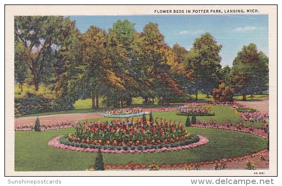 Flower Beds In Potter Park Lansing Michigan - Lansing