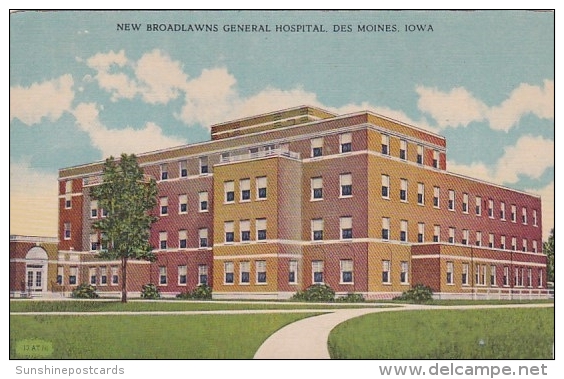 New Broadlawwns General Hospital Des Moines Iowa 1951 - Des Moines