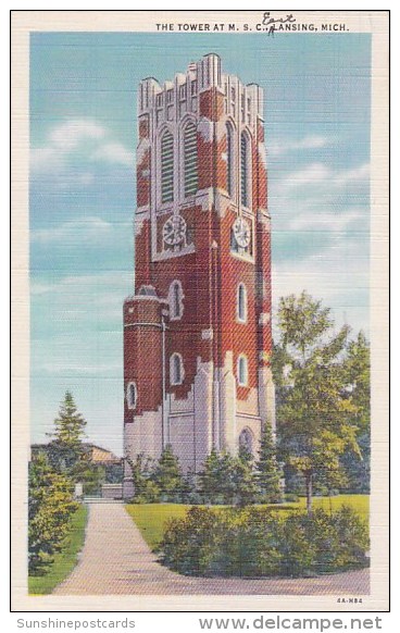 The Tower At M S C Lansing Michigan 1946 - Lansing