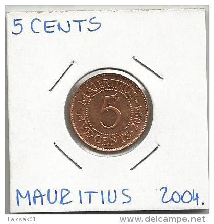 A9  Mauritius 5 Cents  2004. - Maurice