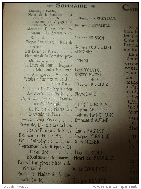 1904 ANNALES P L :Guerre RUSSIE-JAPON,Liao-Yang;Chanson "Armide";MARSEILLE-MARSEILLAIS; Eboulement De Falaise à Dieppe - Autres & Non Classés