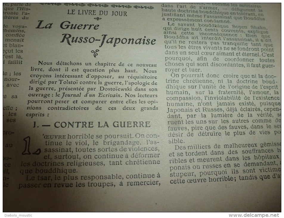 1904 ANNALES P L :Guerre RUSSIE-JAPON,Liao-Yang;Chanson "Armide";MARSEILLE-MARSEILLAIS; Eboulement De Falaise à Dieppe - Autres & Non Classés