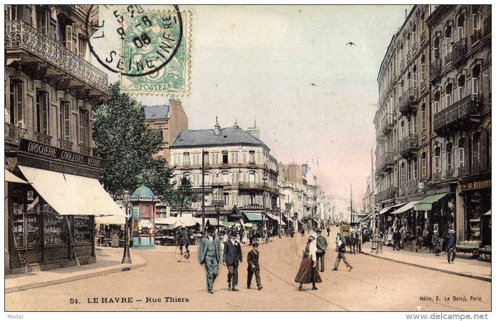 Le Havre Rue Thiers Très AniméeTBE - Unclassified