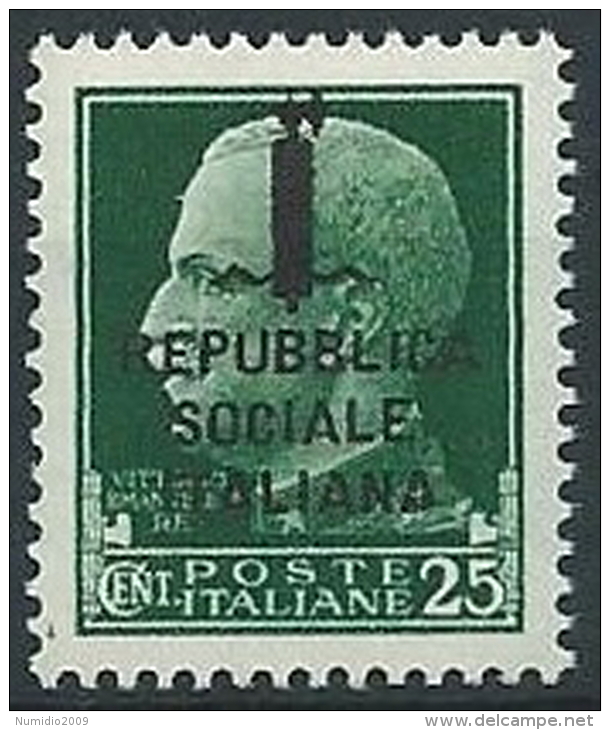 1944 RSI FASCETTO 25 CENT MNH ** - W166 - Neufs