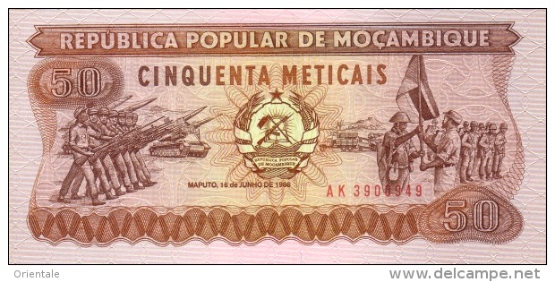 MOZAMBIQUE P. 129b 50 M 1986 UNC - Moçambique