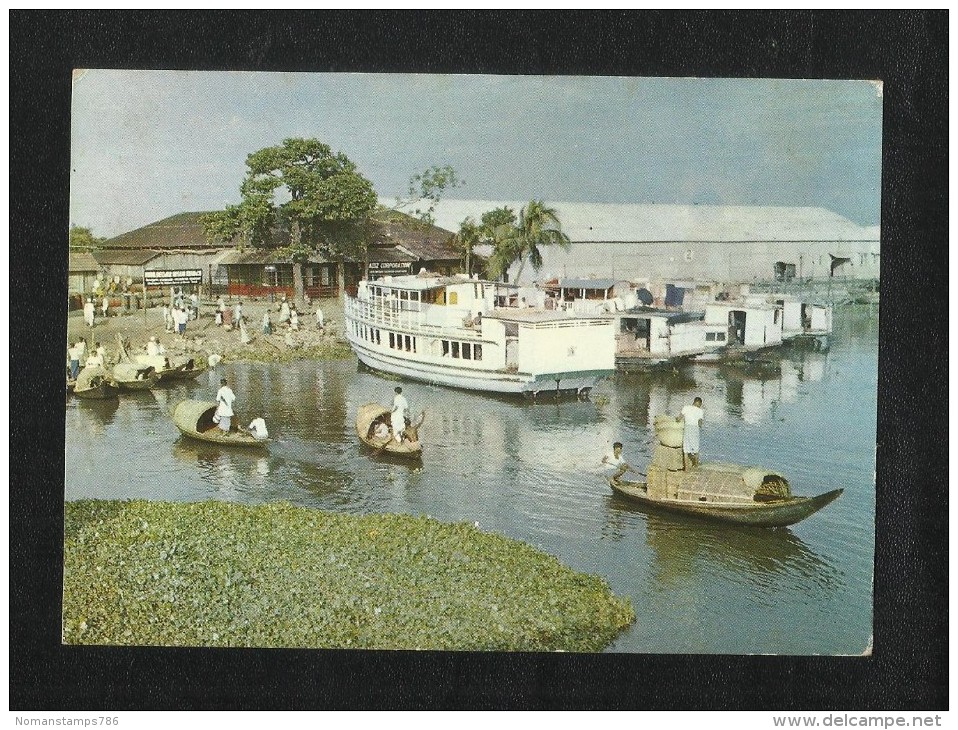 East Pakistan Bangladesh Picture Postcard The Land Of Rivers & Boats View Card - Bangladesh