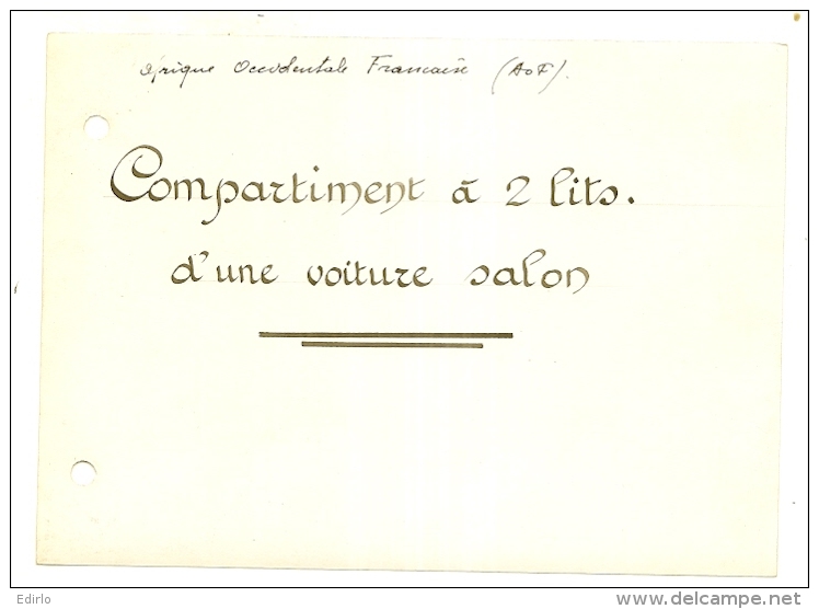 Photo De Catalogue Fabriquant  Compartiment à Deux Lits D'une Voiture Salon    17cm - Train Tramway - Trains