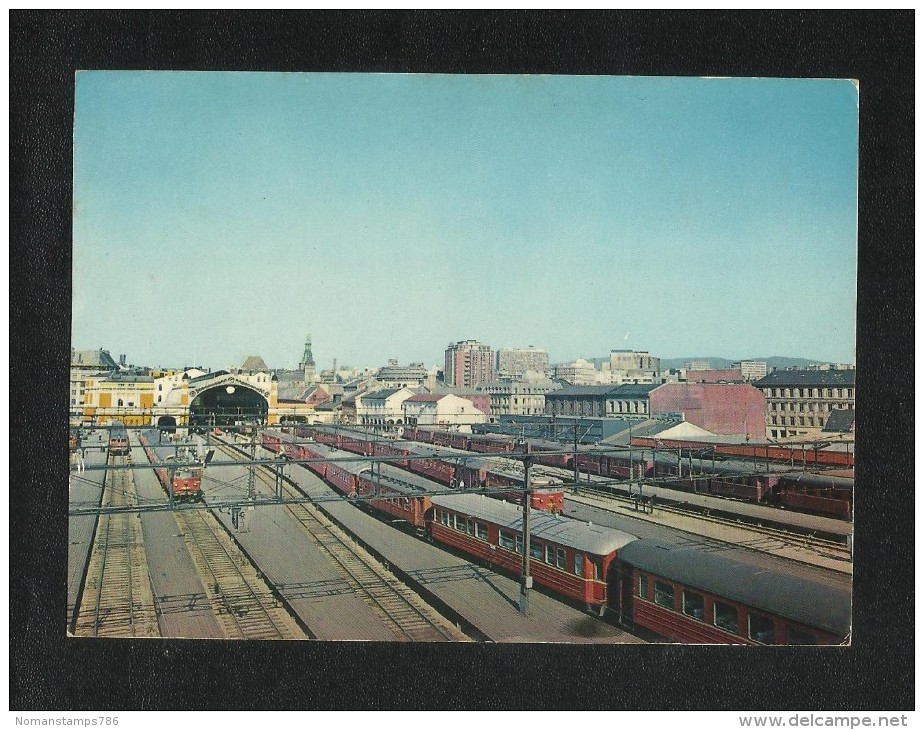 Norway Picture Postcard The Railway Station East View Card - Norvegia