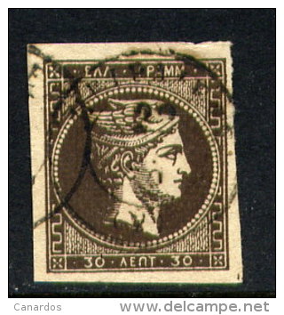 Superbe N° 41a Brun Noir - Used Stamps