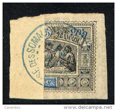 Superbe N° 54a Coupé En Deux Sur Fragment ( 1901 ) - Used Stamps