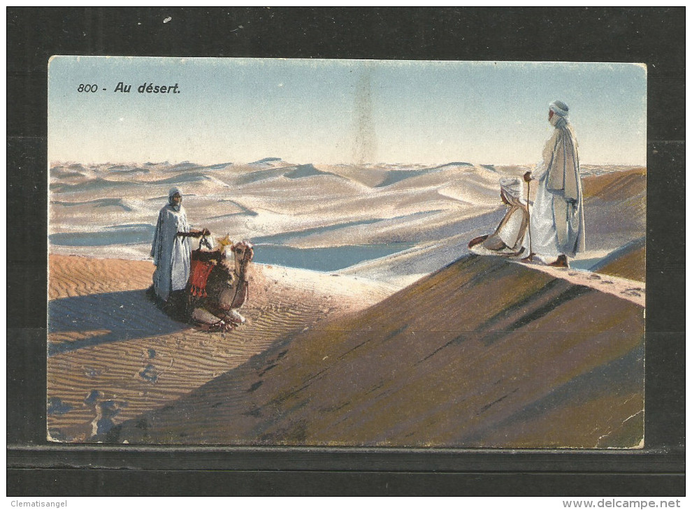 254b * AU DESERT * IN NORDAFRIKA * 1910 **!! - África