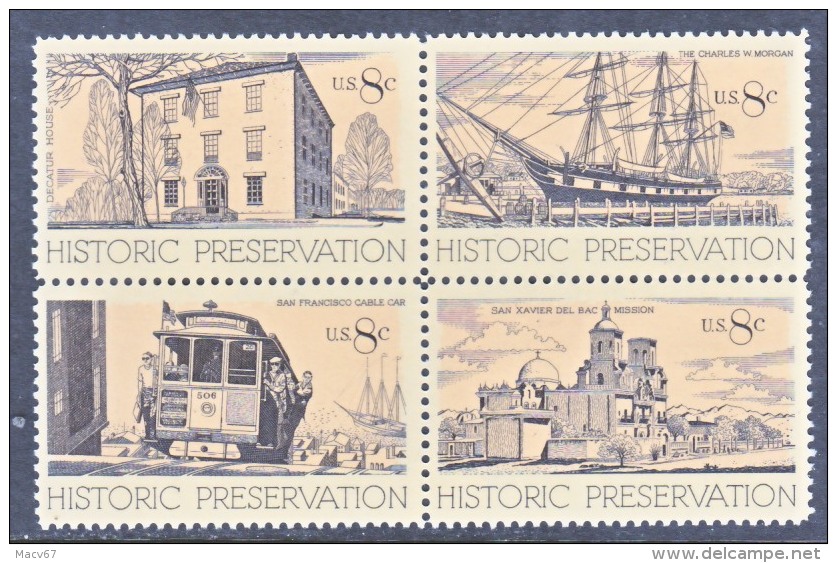 US   1443 A  **   HISTORIC PRESERVATION - Unused Stamps