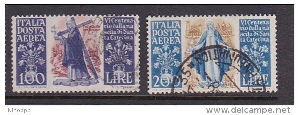 Italy 1948 St Catherine 600th Anniversary Of Birth Airmail Used - 1946-60: Used