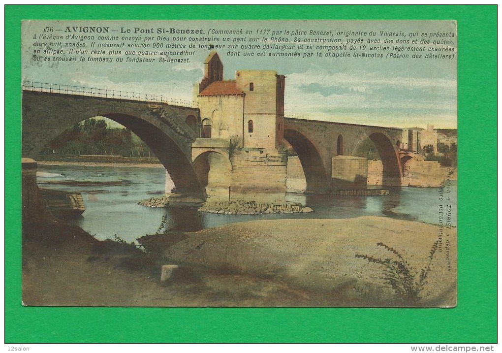 CARTE 248 AVIGNON Le Pont Benezet - Avignon (Palais & Pont)