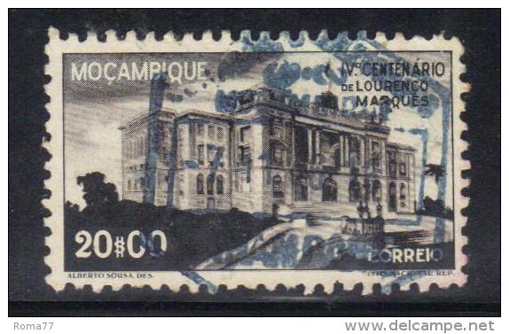 W387 - MOZAMBICO , 20 Esc Yvert N. 351  Usato . Hotel De Ville - Mozambique