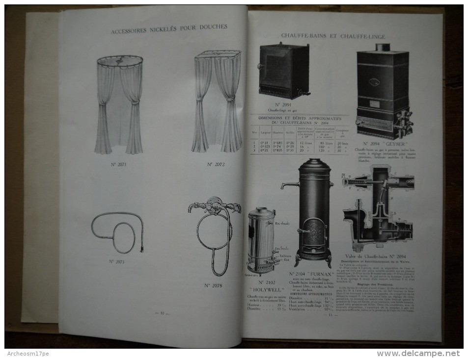 Catalogue Compagnie Anglaise The Paris Earthenware, Crystal And Hardware, Appareils Sanitaires, Lavabo, Bidets - Material Y Accesorios