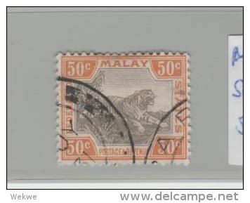 MLY (Fed.) SG No. 74  MALYSIA - / Tiger, 50 C. - Federation Of Malaya