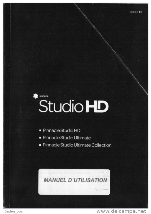 *Manuel Pinnacle Studio HD Version 14 - Other & Unclassified