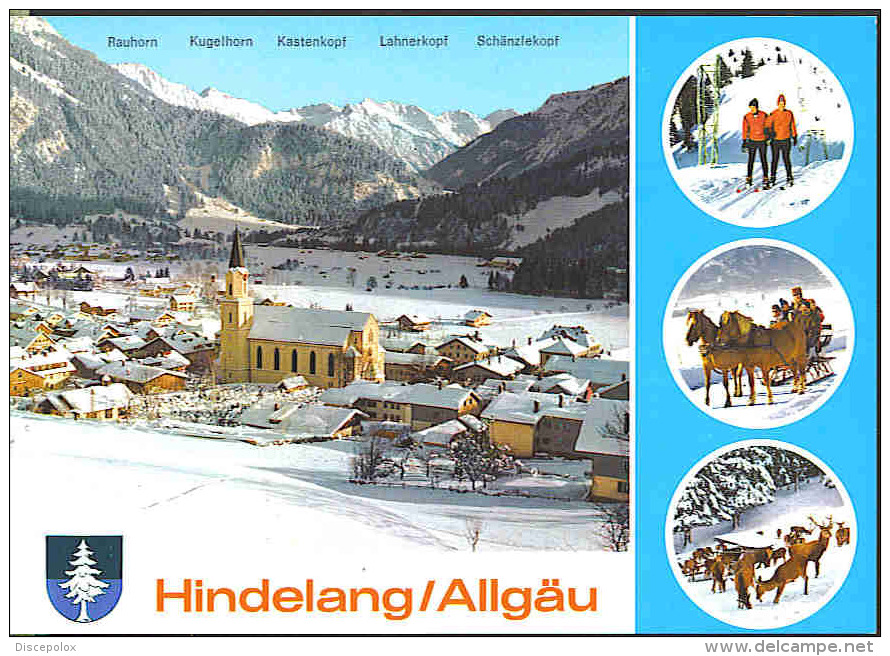 A7 Hindelang – Allgau - Renne, Rendier, Reindeer - Cavalli Horses Chevaux Caballos Pferd / Studio Tanner / Non Viaggiata - Hindelang