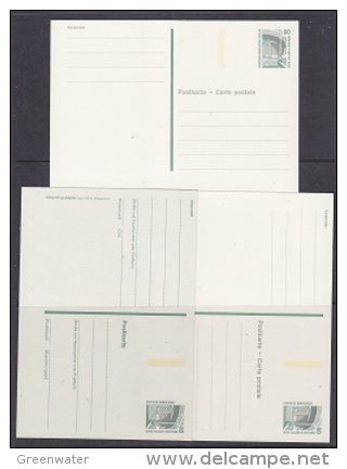 Berlin 1987 Zeche Zollern Dortmund Postal Stationery 3 Diff. Cards Unused (21734) - Postkaarten - Ongebruikt