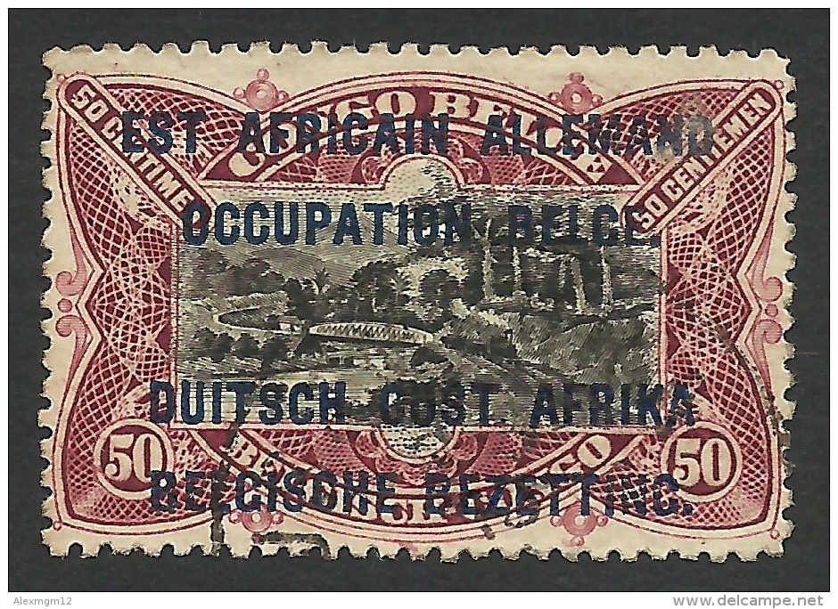 Belgian Occupation, 50 C. 1916, Sc # N22, Mi # 6, Used. - German East Africa