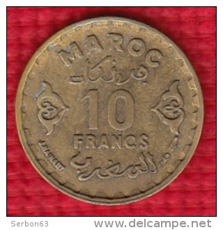 1 PIECE MAROC MAROCCO 10 FRANCS 1371 (N°19) - Maroc