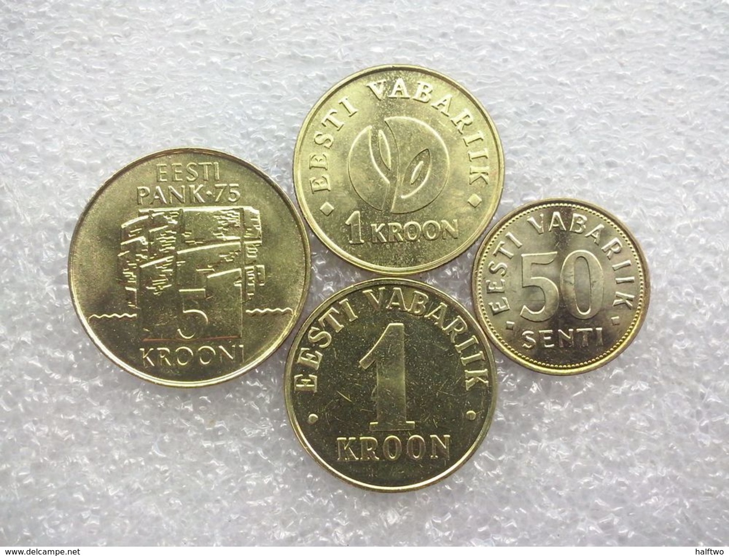 Estonia  4 Coin Set : 50 Senti - 5 Krooni , UNC - Estonie