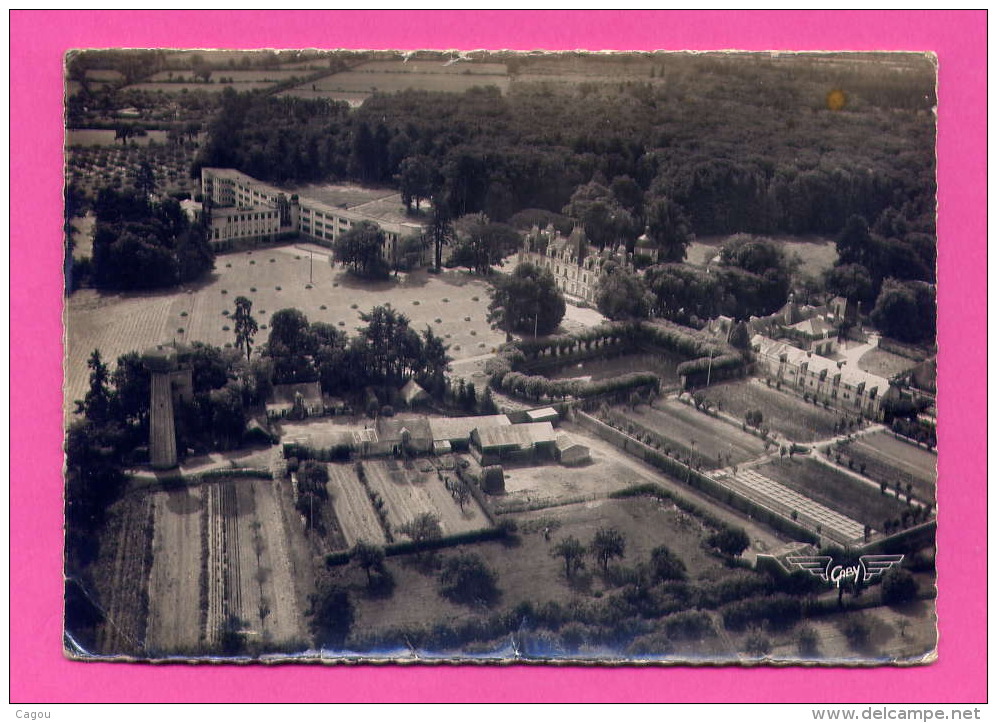 CARQUEFOU (LOIRE INFERIEURE) - CHATEAU ET SANATORIUM DE MAUBREUIL VUE AERIENNE - Carquefou