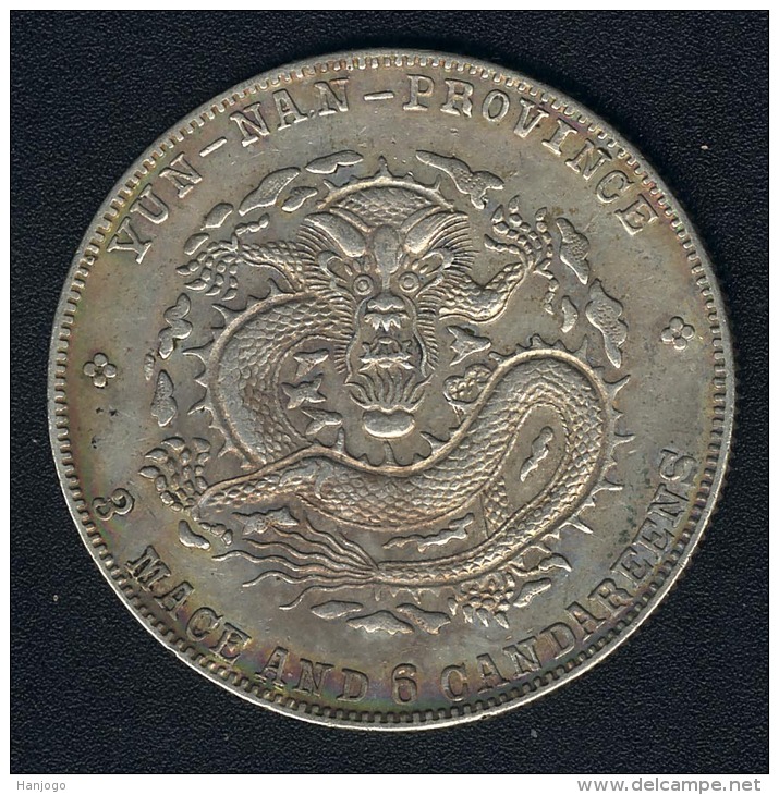 China - Yunnan, 50 Cents (1909-1911), Silber - Cina