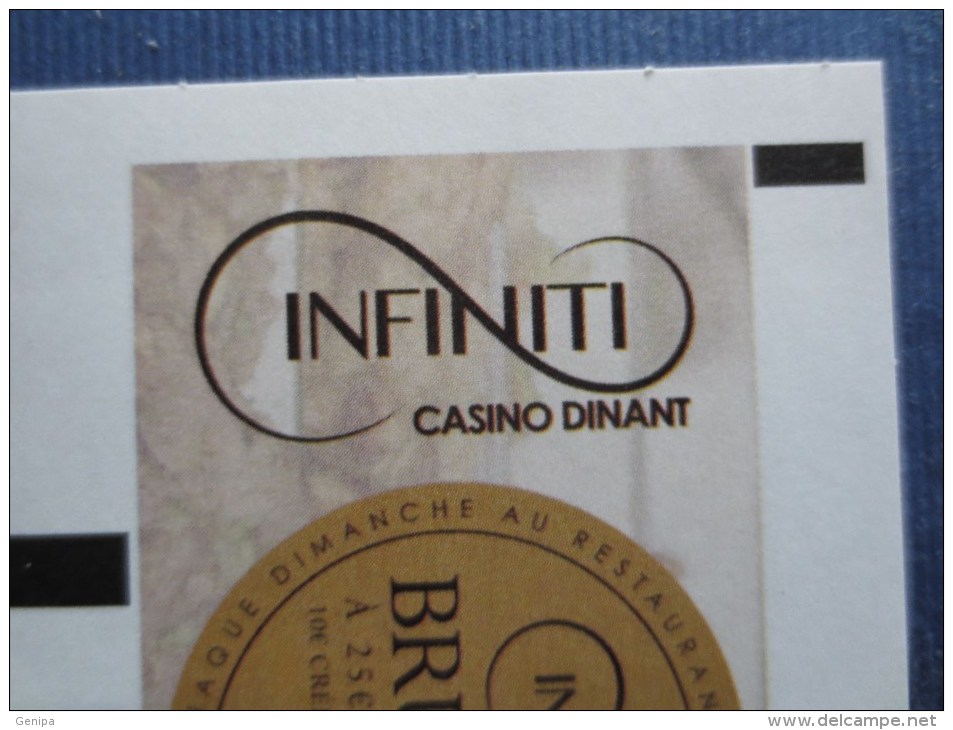 Ticket Machine à Sous - CASINO DE DINANT INFINITI (Scans) - Casino