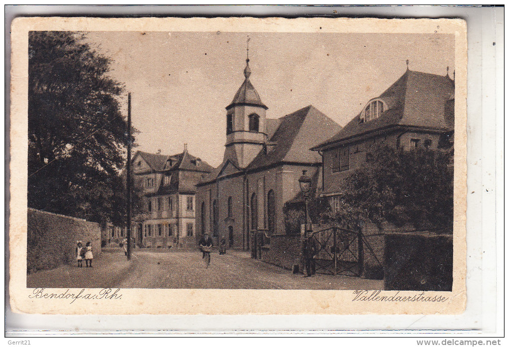 5413 BENDORF, Vallendarerstrasse, 1937 - Bendorf