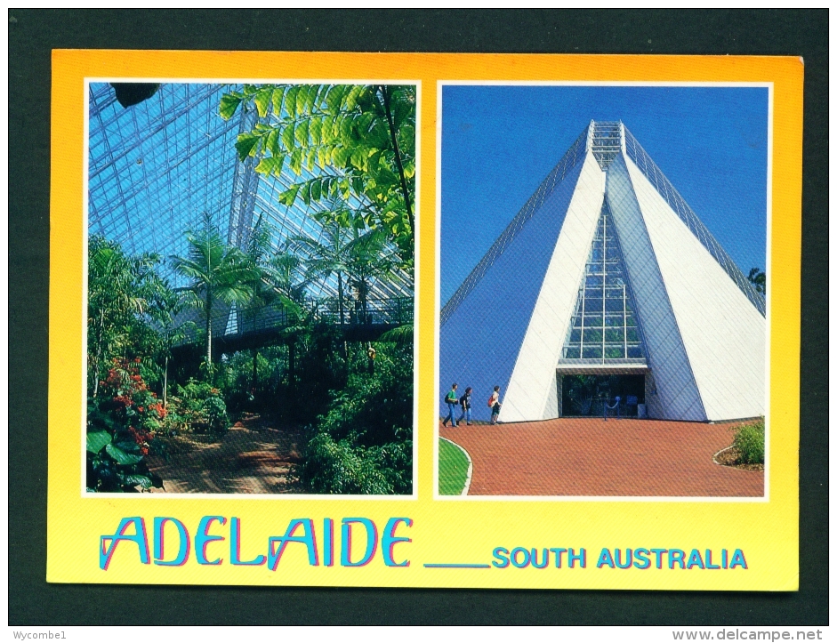 AUSTRALIA  -  Adelaide  Dual View  Used Postcard As Scans - Adelaide