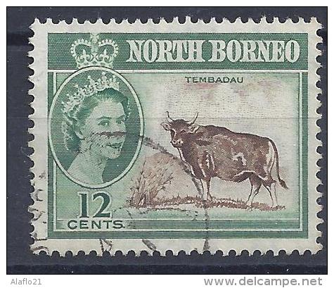 BORNEO Du NORD -  Yvert  N° 320 - Oblitéré - Taureau - Bornéo Du Nord (...-1963)