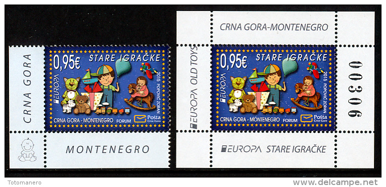 MONTENEGRO/Crna Gora EUROPA 2015 "Old Toys" Set & Minisheet** - 2015