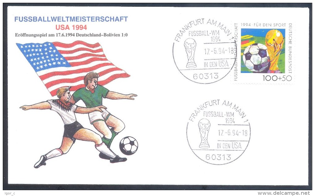 Germany Deutschland Cover : Football Soccer Calcio Fussball Fifa 1994 USA: Germany - Bolivia 1:0 - Openning Match - 1994 – Estados Unidos