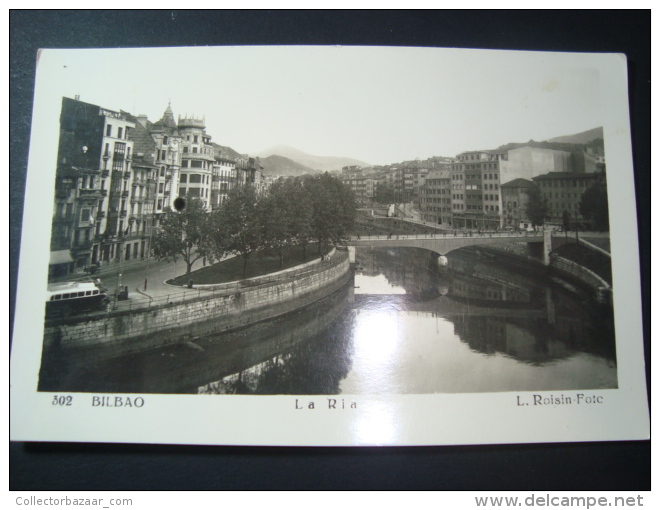 Pais Vasco Bilbao La Ria Foto Tarjeta Postal Espa&ntilde;a Vintage Original Postcard Cpa Ak (W4_1057) - Vizcaya (Bilbao)