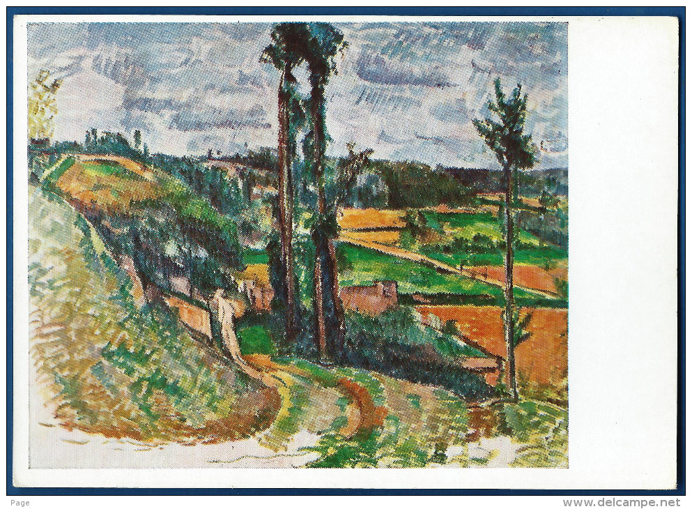 Paul Cezanne,Landschaft Mit Pappeln,ca.1950-1970,Paris,Wiechmann-Bildkarte 2198, - Sonstige & Ohne Zuordnung